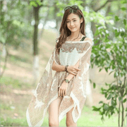 women's printed chiffon shawl, view 16 - MRSLM