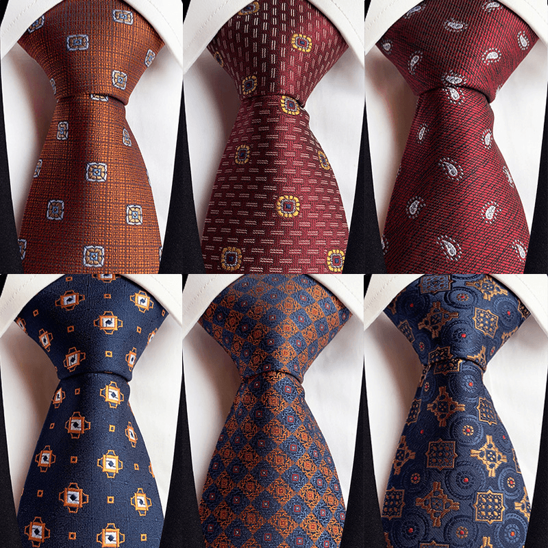 Men's retro jacquard tie - MRSLM