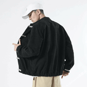 Men's stand-collar corduroy jacket, view 3 - MRSLM