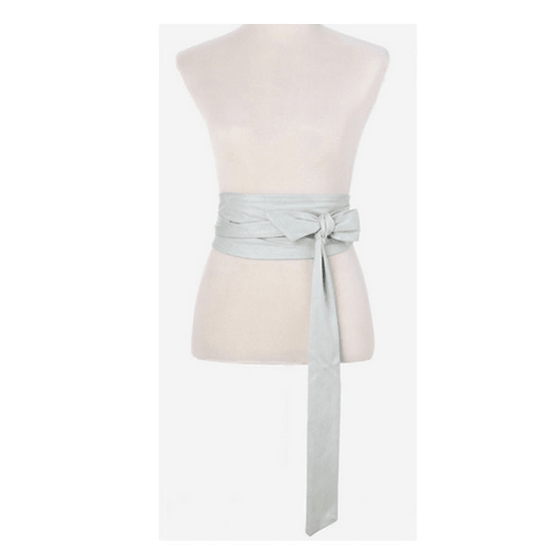 ladies wide vintage cloth belt, view 10 - MRSLM
