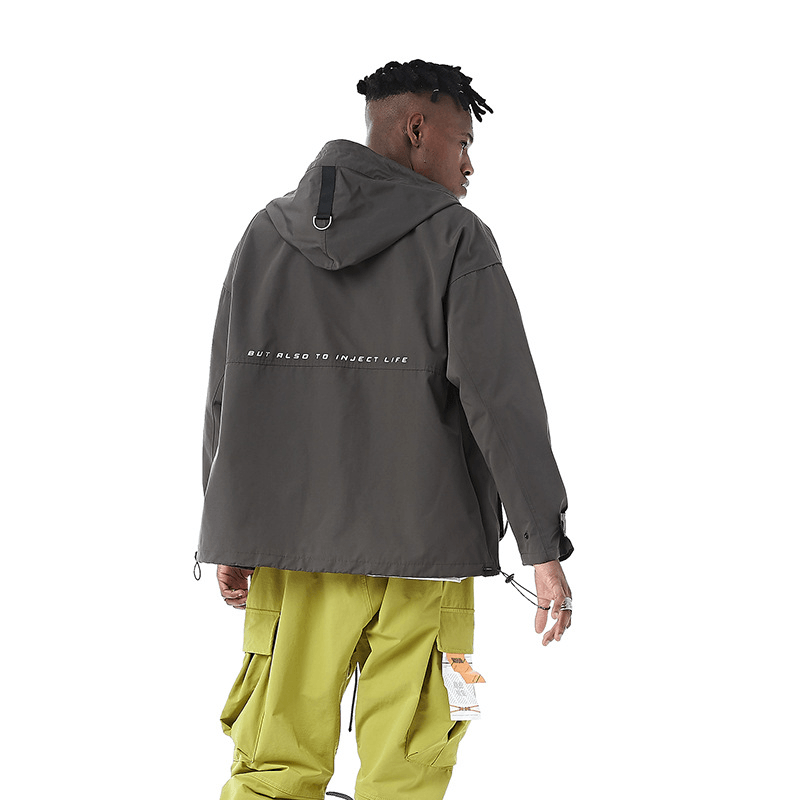 Men's Multi-Pocket Functional Hooded Jacket