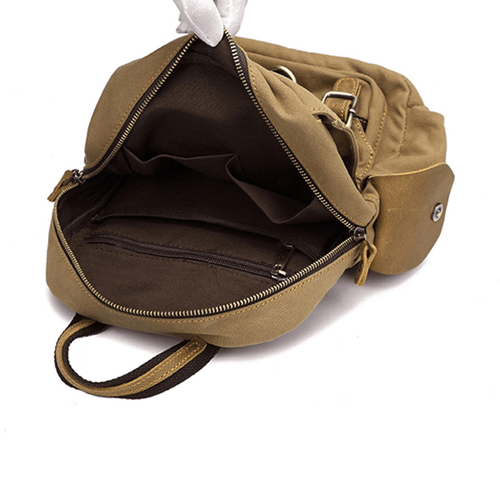 Multi-Function Canvas Casual Bag Messenger Bag Shoulder Bag - MRSLM