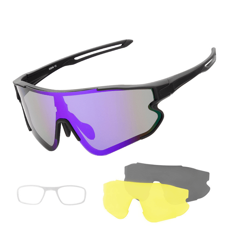 Polarized cycling glasses with interchangeable lens, view 5 - MRSLM