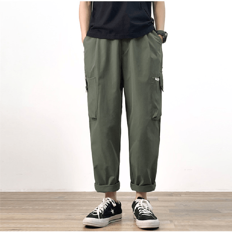 men's straight leg capri pants, view 4 - MRSLM