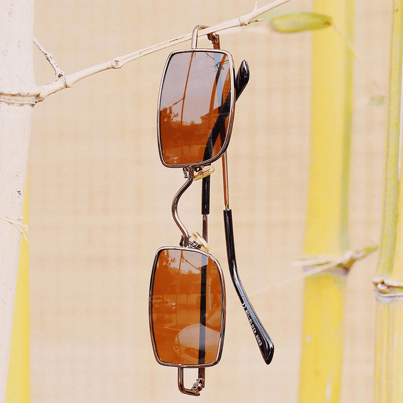 Metal mini small frame retro sunglasses, view 9 - MRSLM