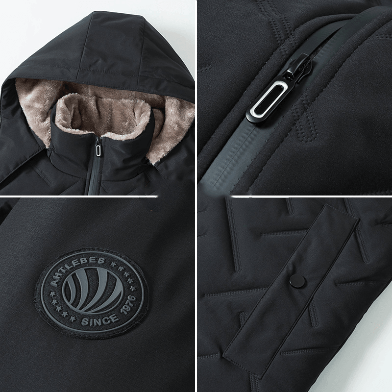 men's stand collar padded jacket, view 6 - MRSLM