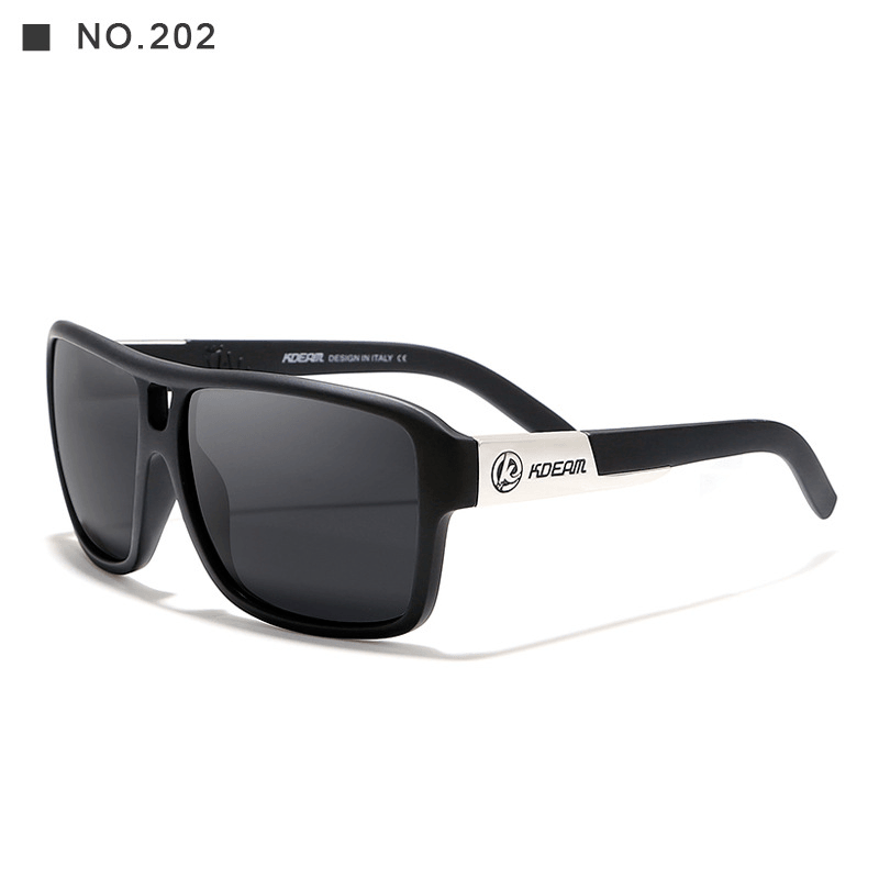 Square Sports Polarized Sunglasses Colorful Big Frame Cycling Glasses