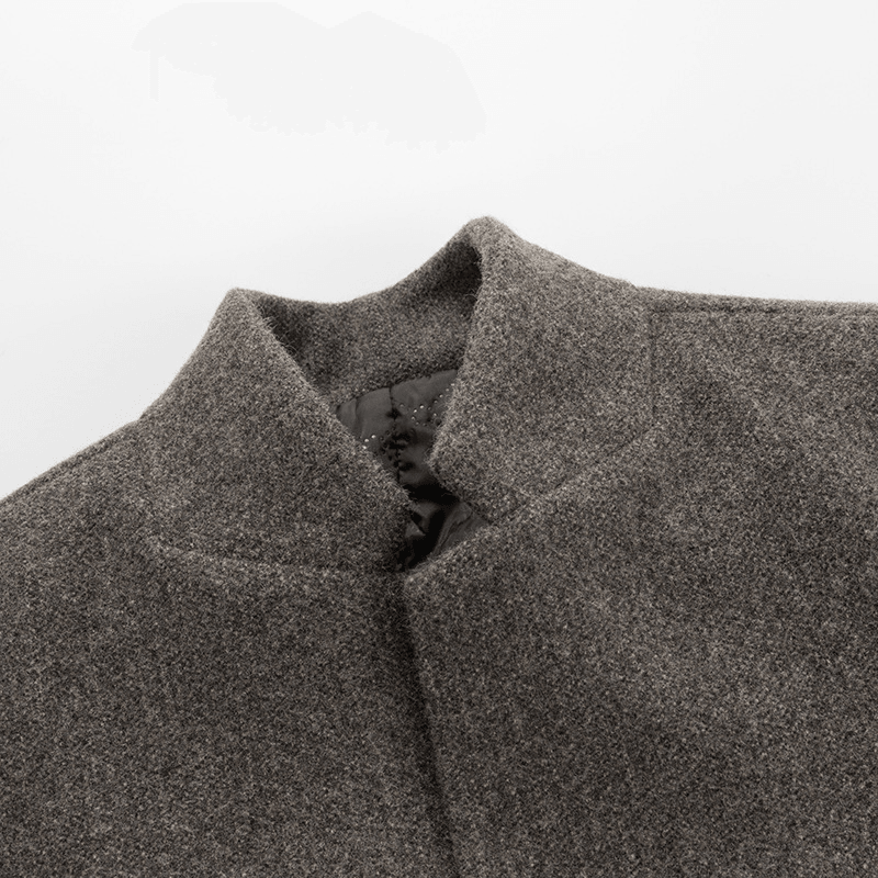 men's mid-length wool coat, view 4 - MRSLM