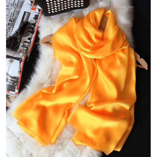 pure color satin scarf for travel and beach - MRSLM