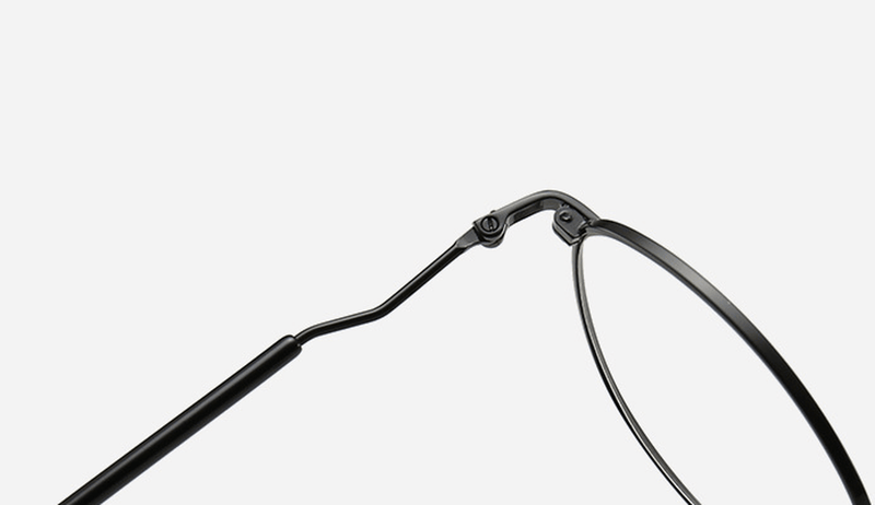 Irregular round metal frame glasses, view 6 - MRSLM