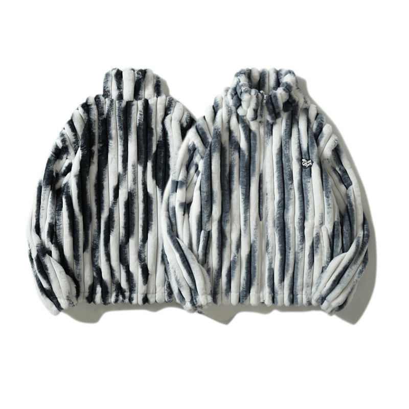 men's tie-dye lamb plush jacket, view 2 - MRSLM