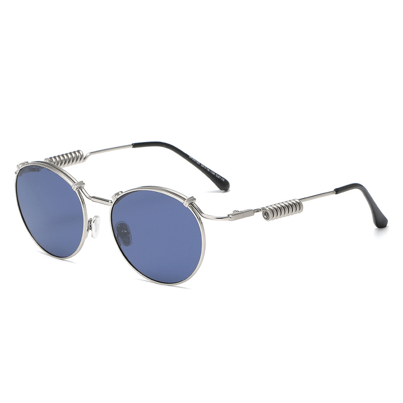 retro round polarized sunglasses, view 6 - MRSLM