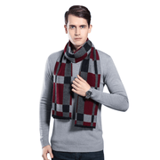 Men's plaid imitation cashmere scarf, view 22 - MRSLM