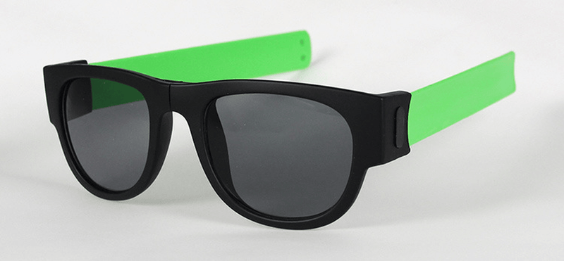 black frame sunglasses with colored legs, view 5 - MRSLM