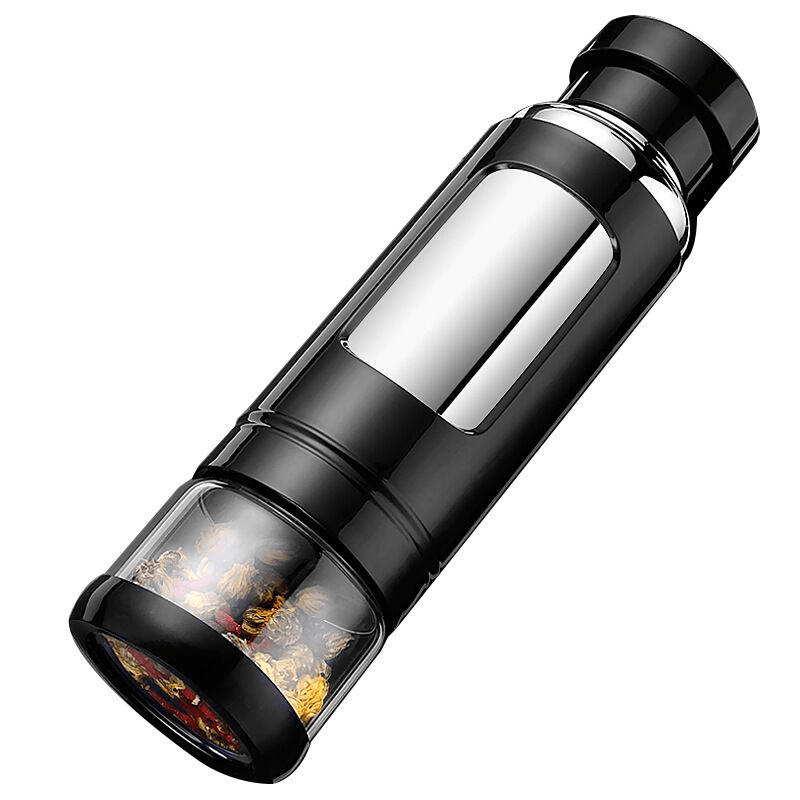Ipree® 600Ml Thermos Water Bottle Outdoor Camping Sport Vacuum Cup Stainless Steel Portable Two Layer Insulation Bottle - MRSLM