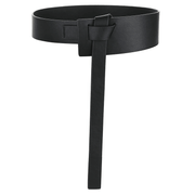women's extra wide knotted faux leather belt, view 6 - MRSLM