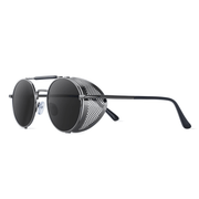 steampunk round metal sunglasses, view 7 - MRSLM