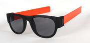 black frame sunglasses with colored legs, view 4 - MRSLM