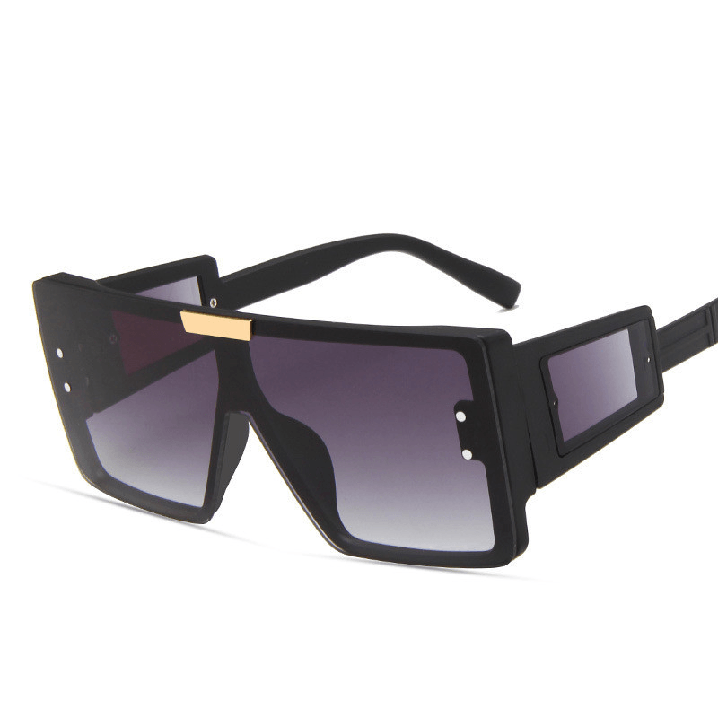Large square one-piece sunglasses, view 2 - MRSLM