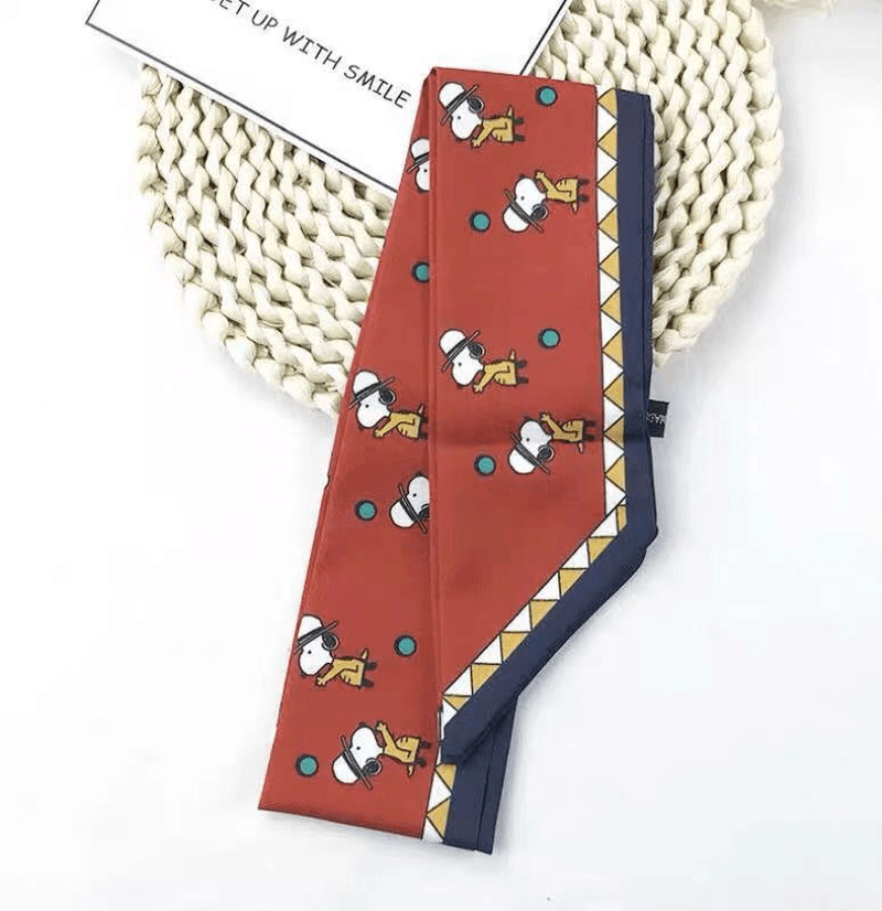 women's retro tie hair ribbon headband, view 3 - MRSLM