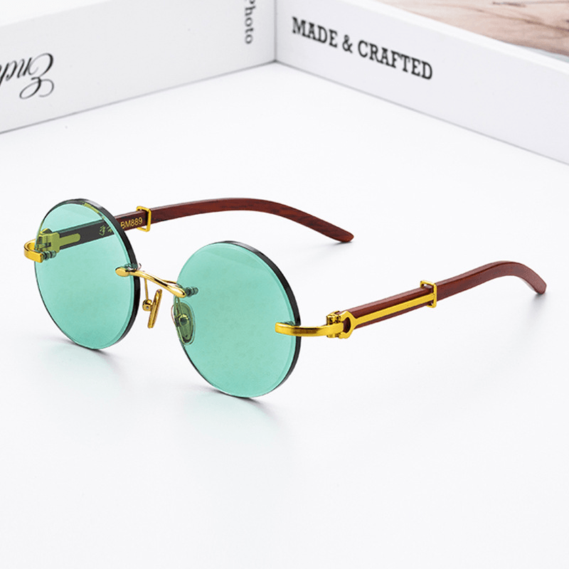 dark green crystal lens sunglasses, view 9 - MRSLM