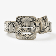 Women's animal print belt with pin buckle, view 6 - MRSLM