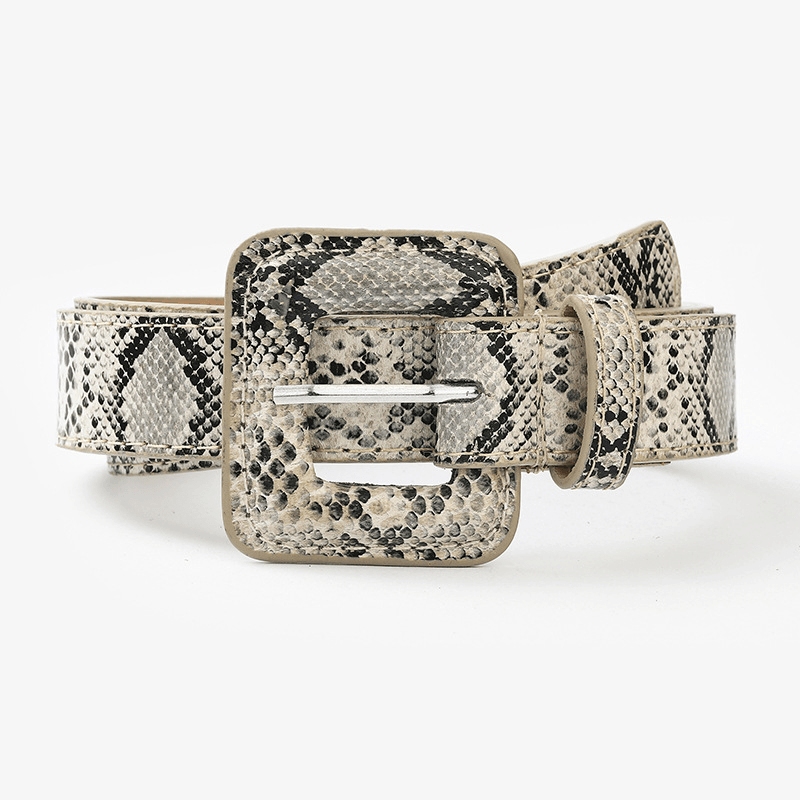 Women's animal print belt with pin buckle, view 6 - MRSLM