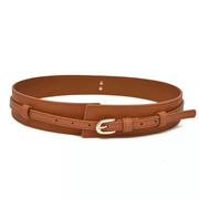women's faux leather waist belt, view 4 - MRSLM