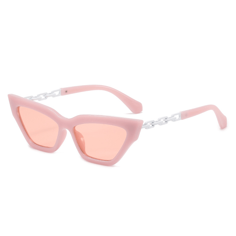Women's cat-eye sunglasses with paint chain, view 5 - MRSLM