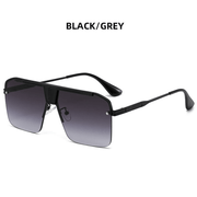 large square metal sunglasses, view 4 - MRSLM