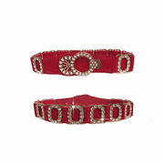 ladies elastic rhinestone belt - MRSLM