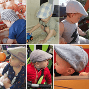 baby boy's autumn winter peaked cap, view 6 - MRSLM