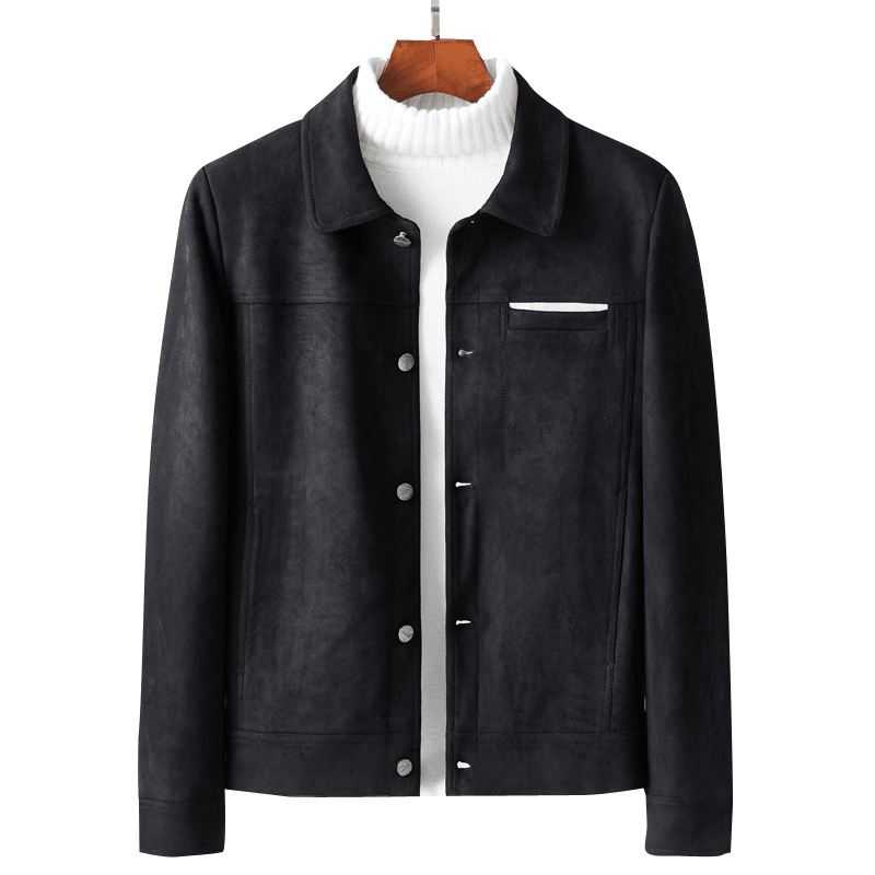 mens slim lapel velvet jacket, view 5 - MRSLM