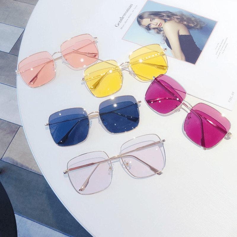 Square metal frame sunglasses - MRSLM