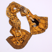 Mulberry silk oil painting scarf - MRSLM