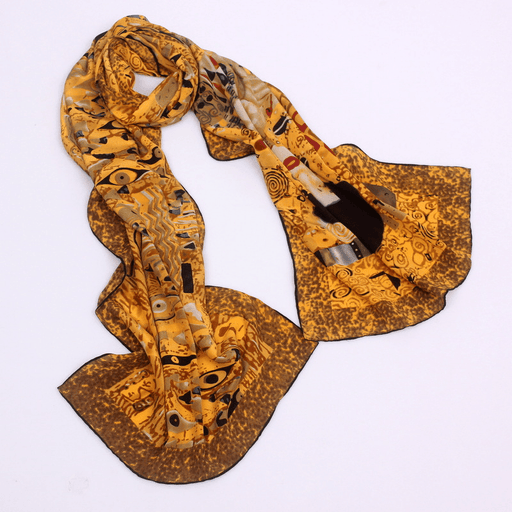 Mulberry silk oil painting scarf - MRSLM