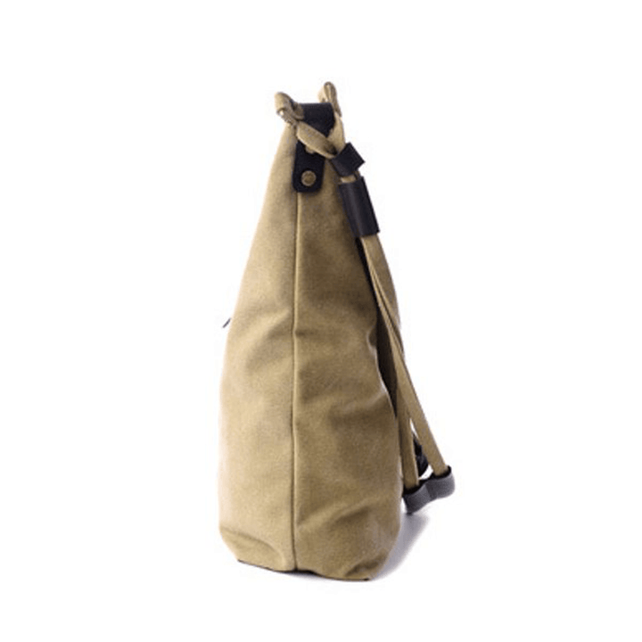 Women Canvas Bags Casual Black Buttom Shoulder Bags Crossbody Bags - MRSLM