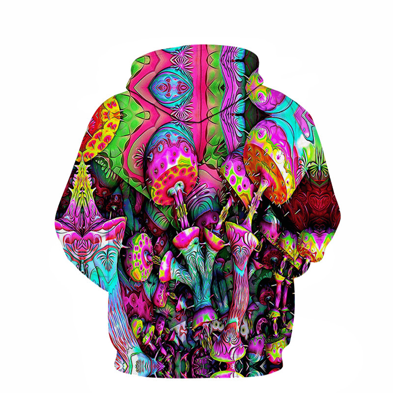 Men's and Women's Long-Sleeved Hoodie 3D Digital Printing Loose Casual Sweater Baseball Jacket