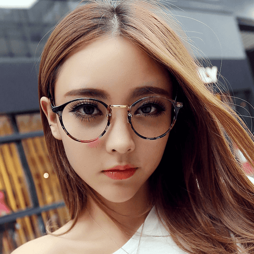 retro round oval glasses frame - MRSLM