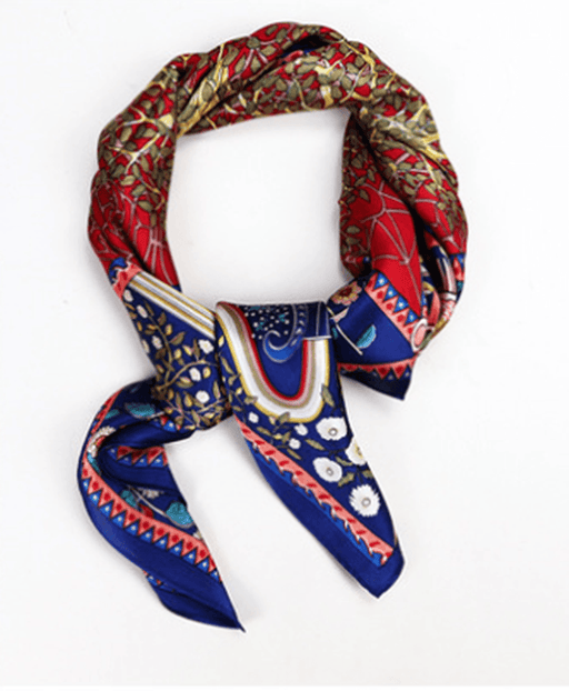 Women's small silk neck scarf - MRSLM
