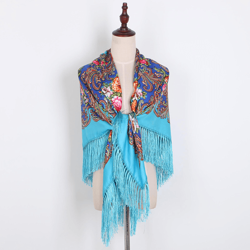 Cotton twill warm shawl, view 11 - MRSLM