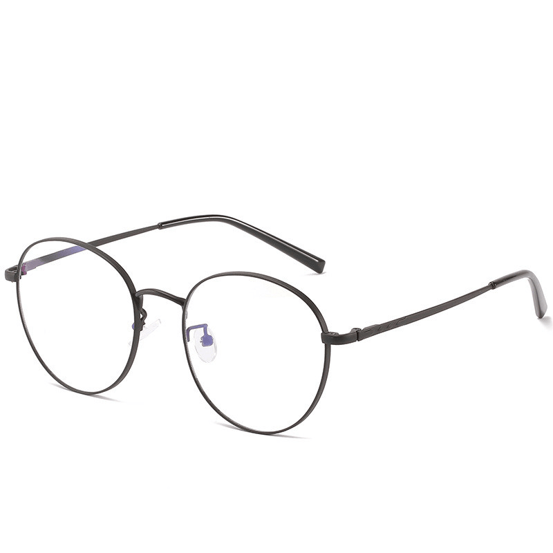 Metal full frame flat mirror glasses, view 3 - MRSLM