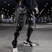 Overalls Men'S Spring and Summer Korean Style Cropped Trousers Trend Function Wind - MRSLM