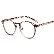 retro round oval glasses frame, view 3 - MRSLM