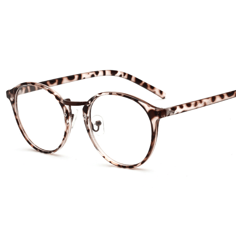retro round oval glasses frame, view 3 - MRSLM