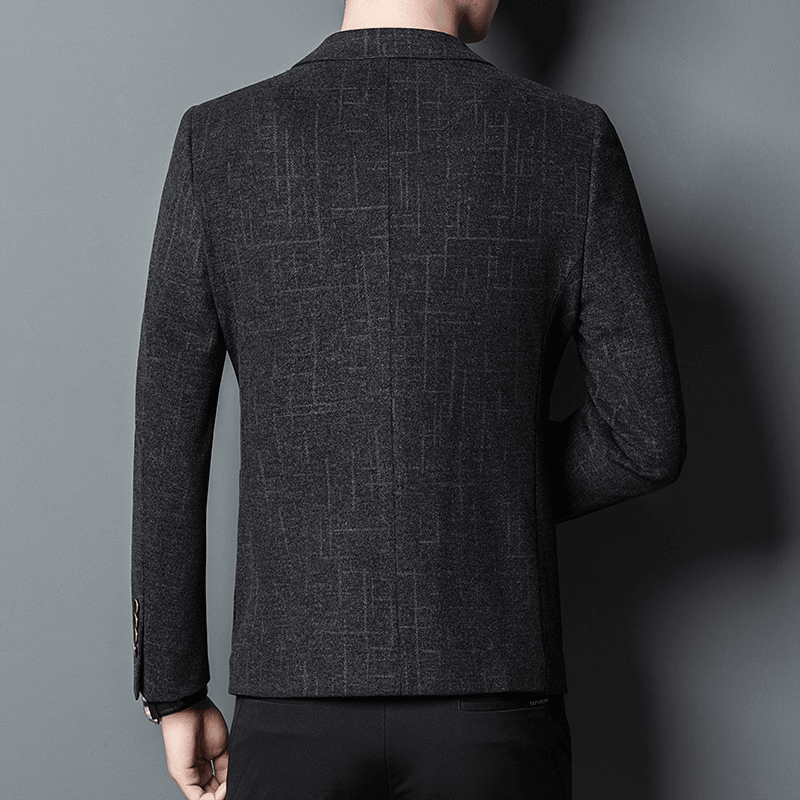 men's slim casual suit top, view 5 - MRSLM