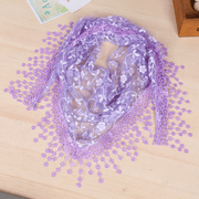 Women's lace fringed scarf, view 5 - MRSLM