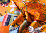 floral tie-dye gauze scarf shawl, view 9 - MRSLM