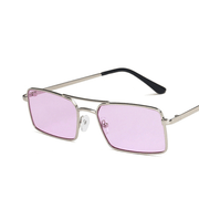 Double beam square metal sunglasses, view 2 - MRSLM