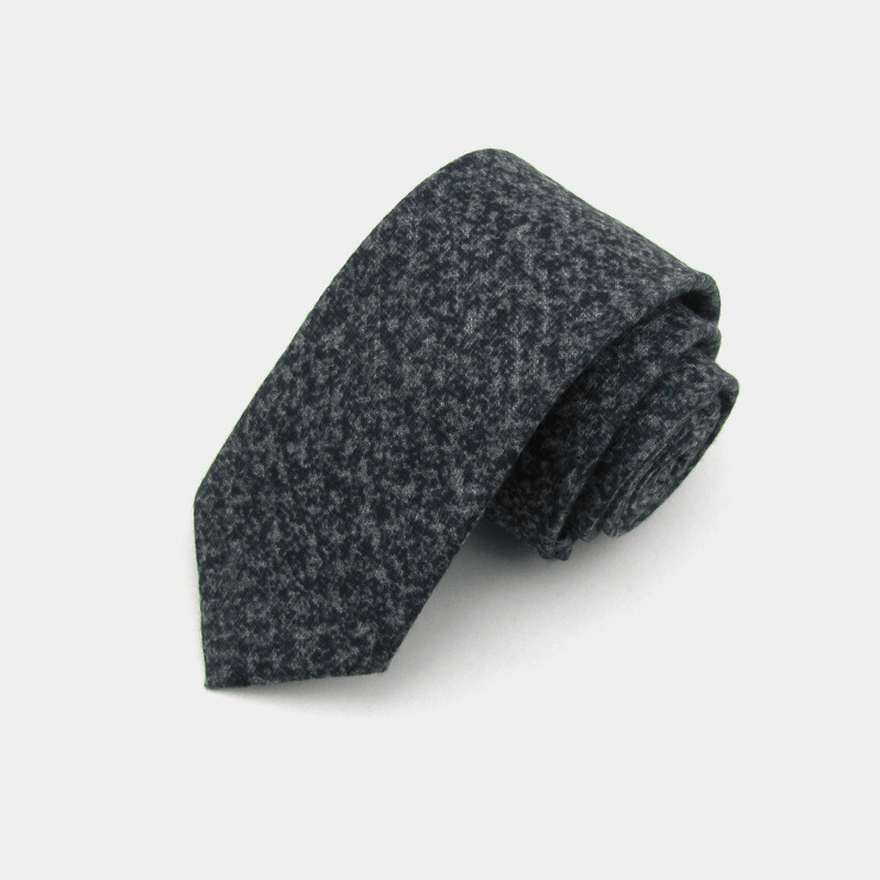 slim striped flannel tie, view 12 - MRSLM